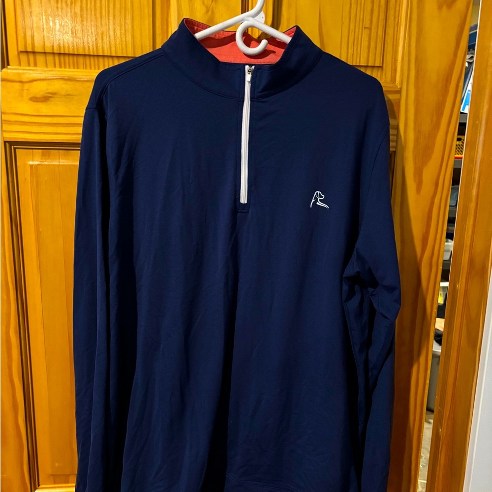 Rhoback Deep Blue Men's Quarter-Zip Pullover